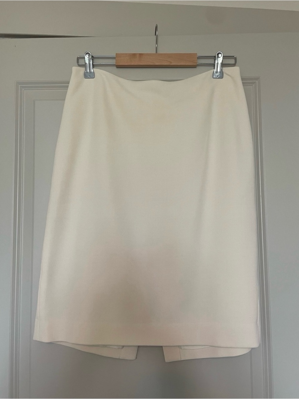 Ann Taylor Cream Pencil Skirt